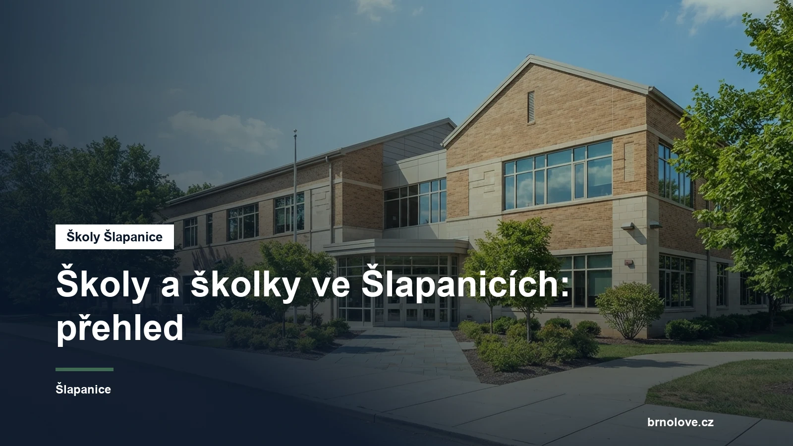 Budova školy ve městě