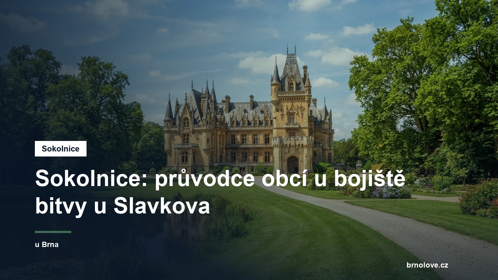 Zámek a obora v obci