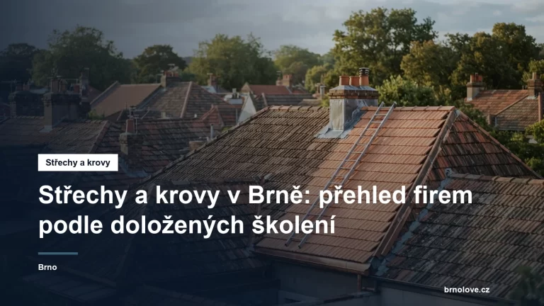 Rozcestník brněnských firem na střechy a krovy na brnolove.cz