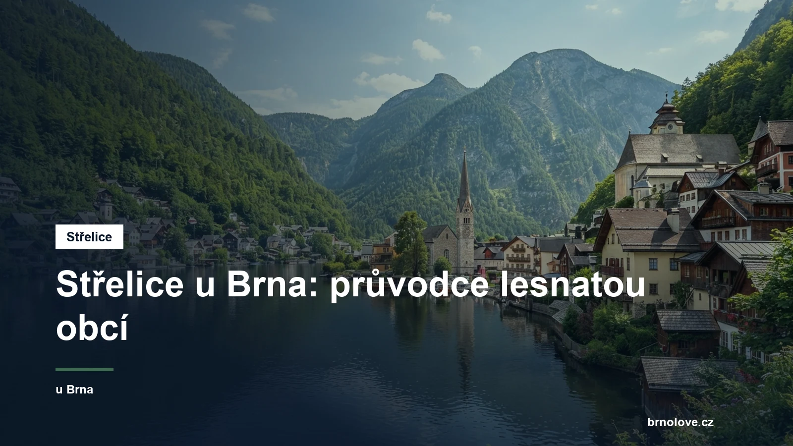 Lesnatá obec v krajině u Brna