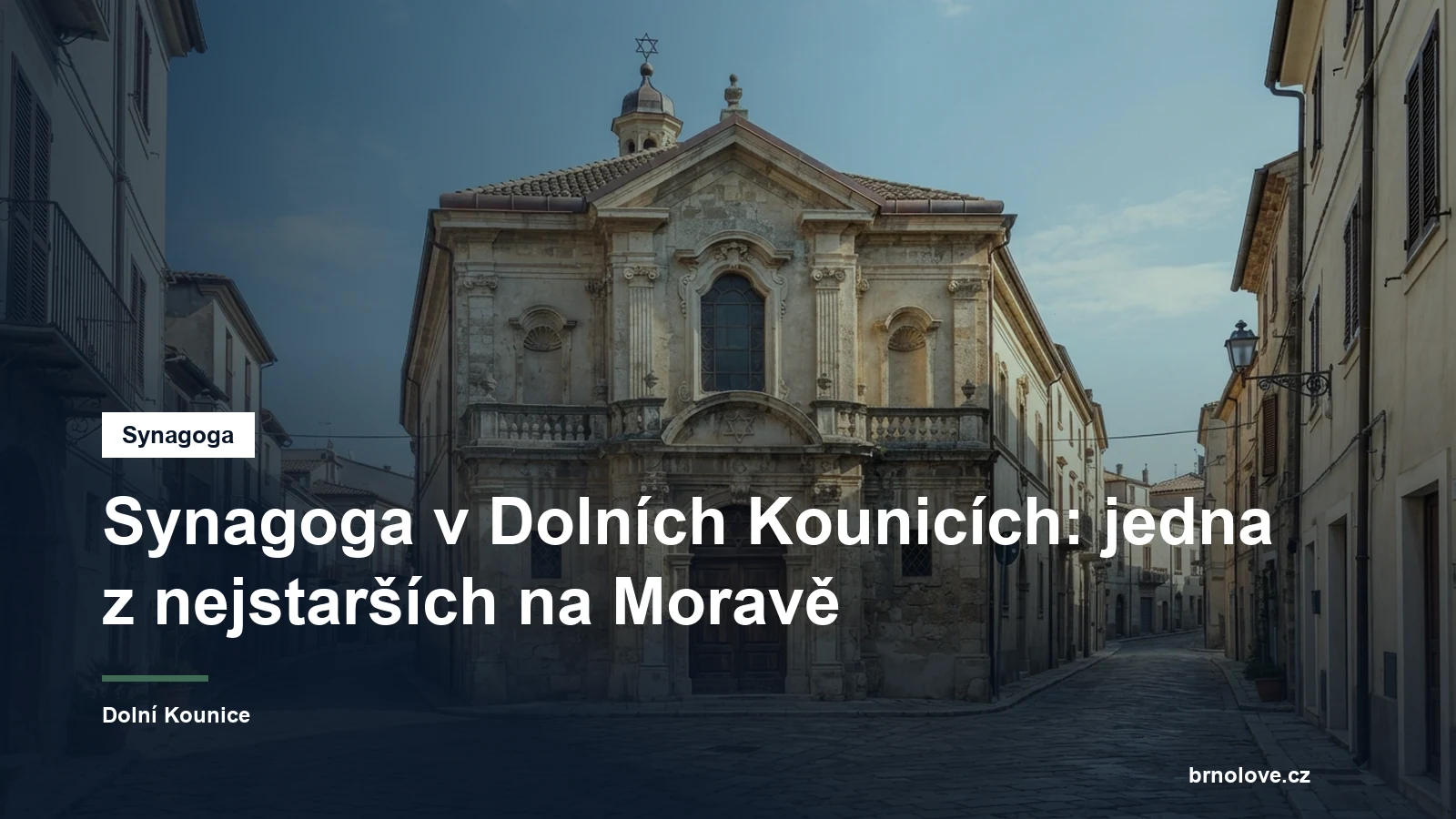 Raně barokní synagoga ve městě