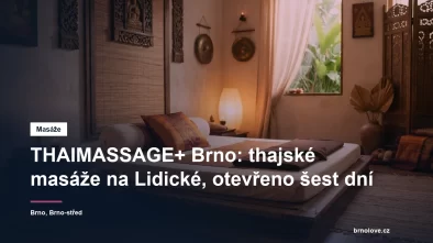 Interiér salonu thajských masáží na Lidické v Brně