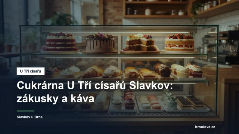 Vitrína cukrárny se zákusky