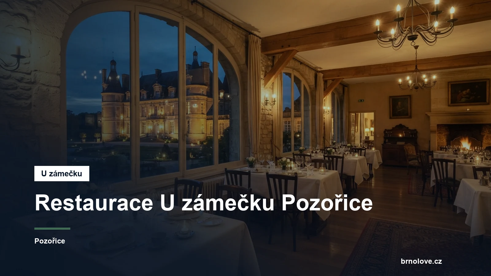 Interiér restaurace s posezením