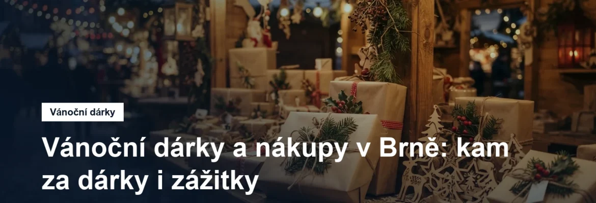 Vánoční dárky a řemeslné výrobky na dřevěném stánku