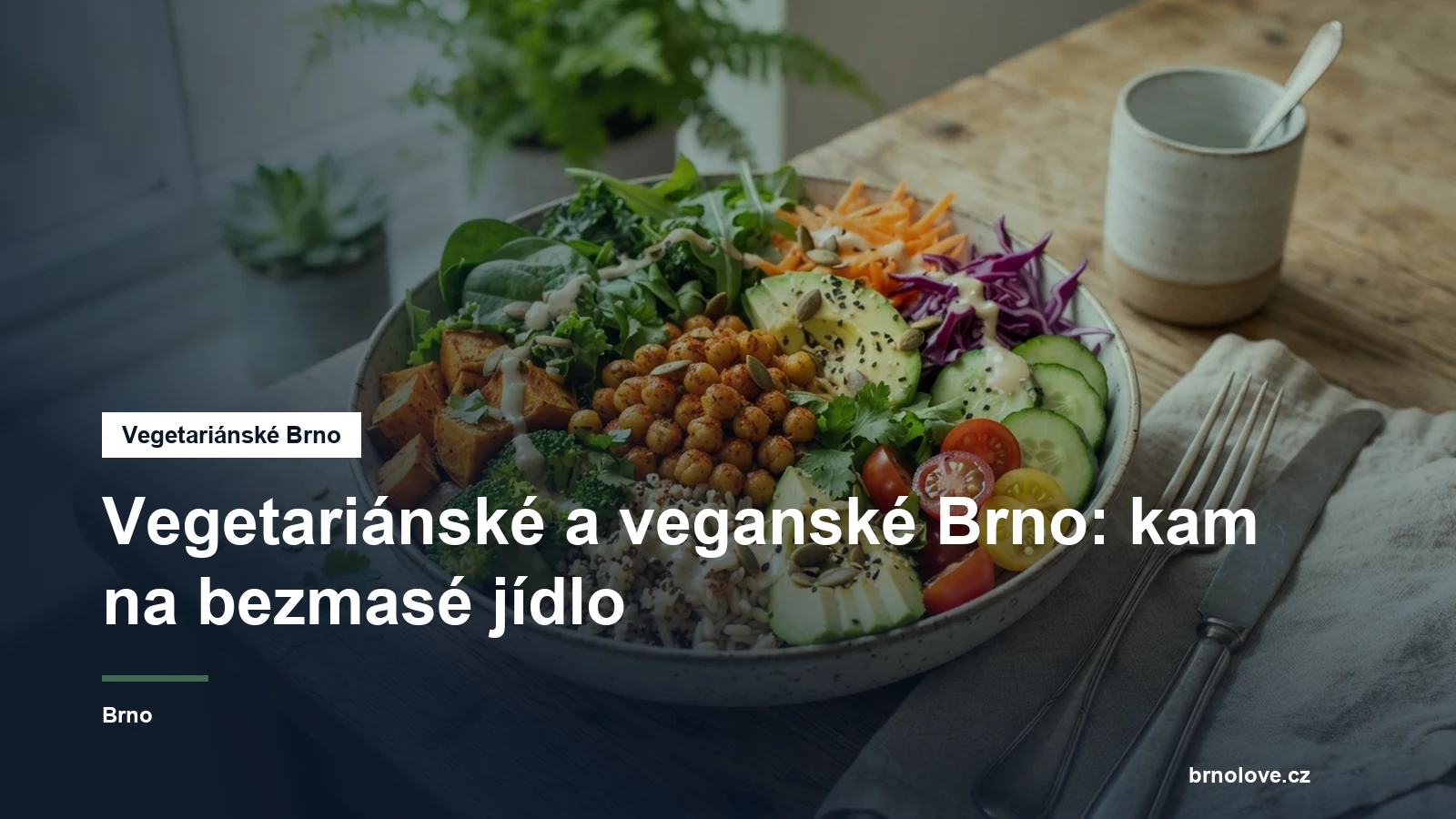 Barevná vegetariánská mísa se zeleninou a luštěninami