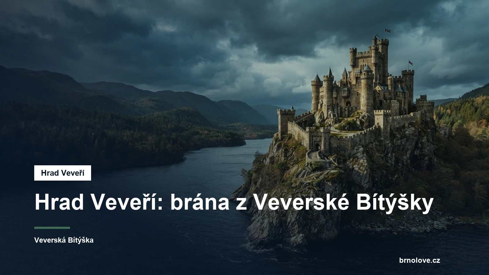 Středověký hrad Veveří na ostrohu