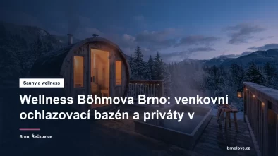 Venkovní ochlazovací bazén ve Wellness Böhmova v Brně