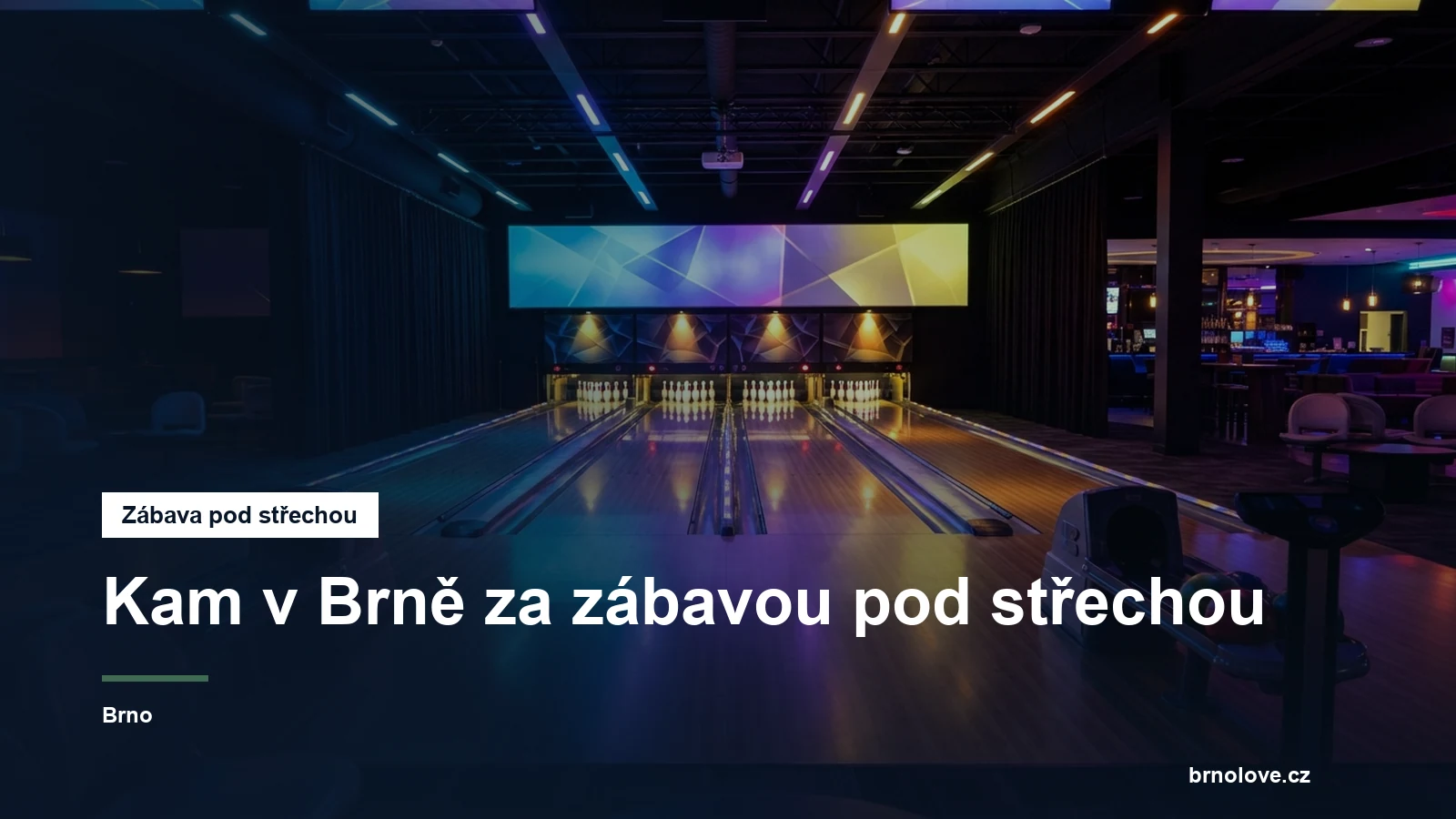 Bowlingová dráha s kuželkami