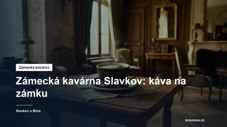 Šálek kávy v prostorách zámku