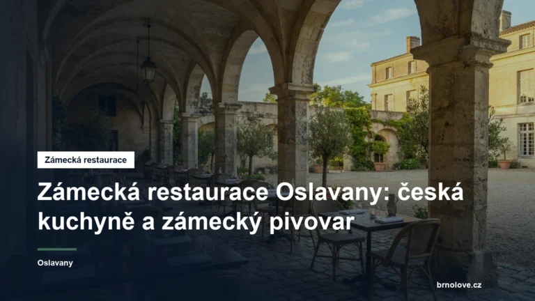 Restaurace na arkádovém nádvoří zámku