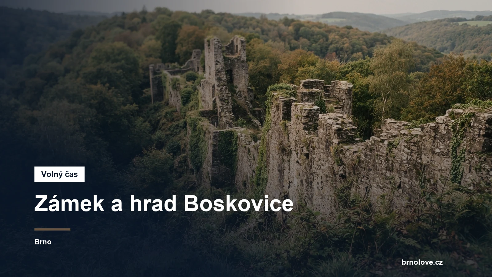 Zřícenina hradu nad městem