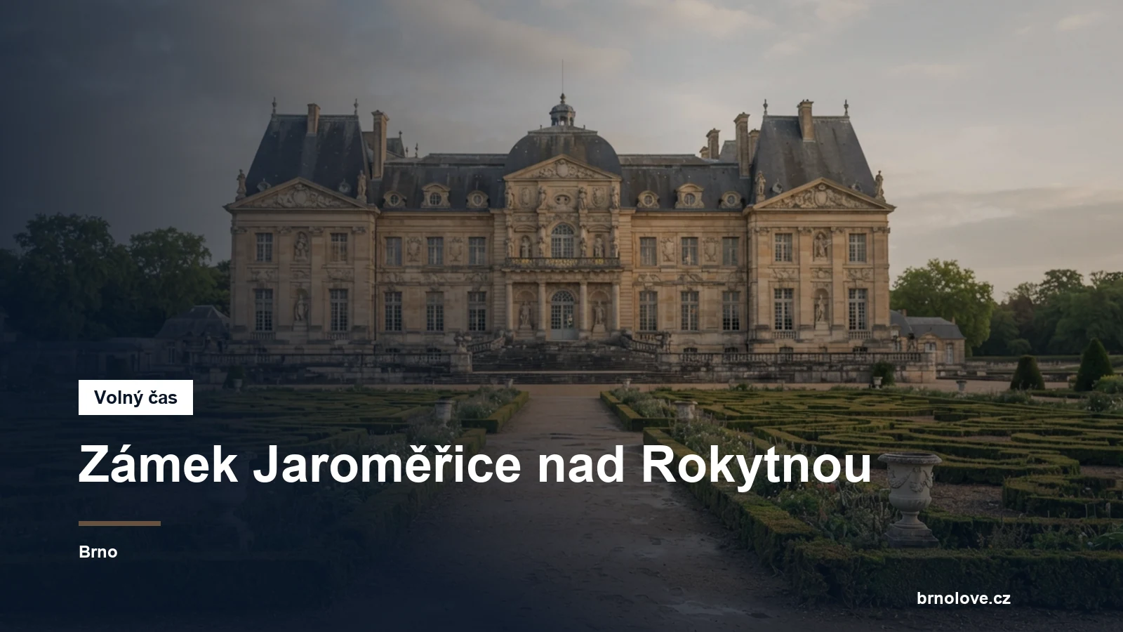 Barokní průčelí zámku