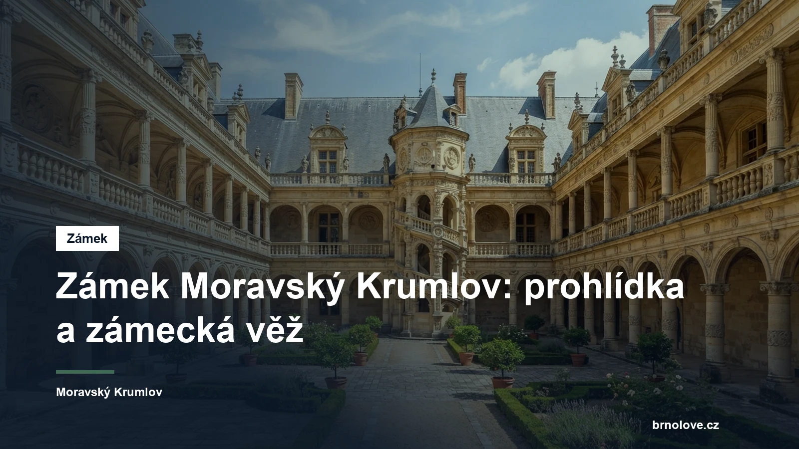 Renesanční zámek s arkádami