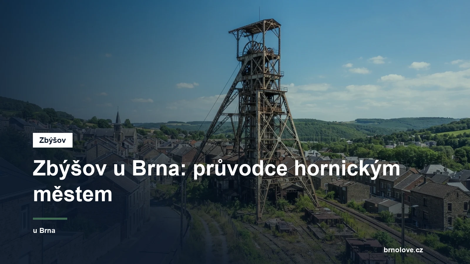 Těžní věž dolu a hornické město
