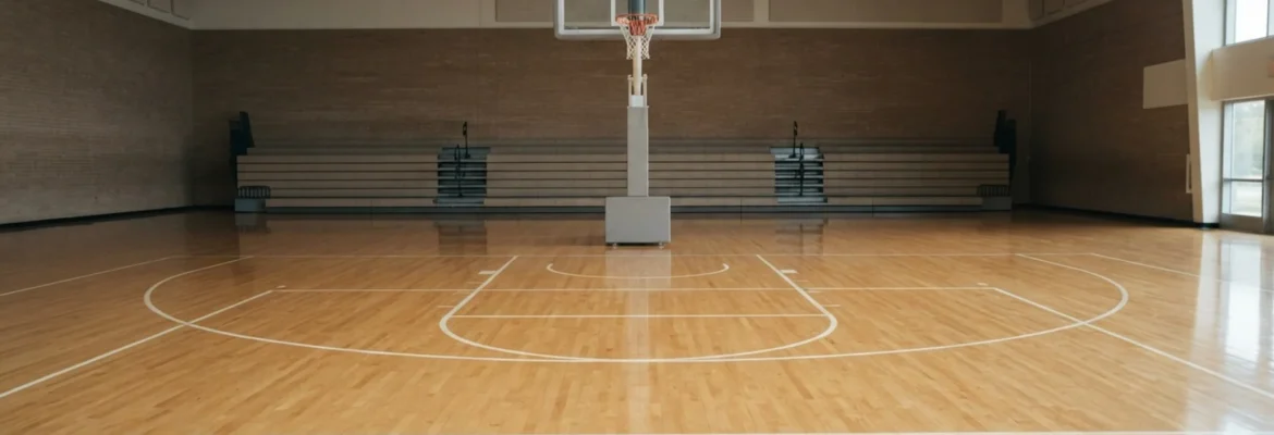 Basketbalová hala s košem