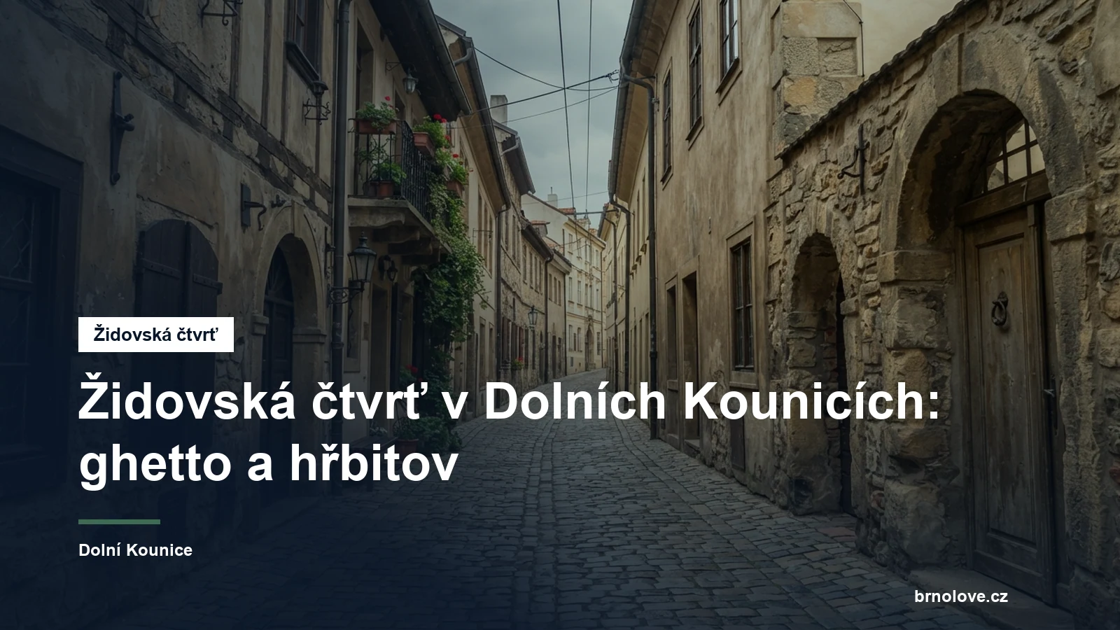 Uličky historické židovské čtvrti
