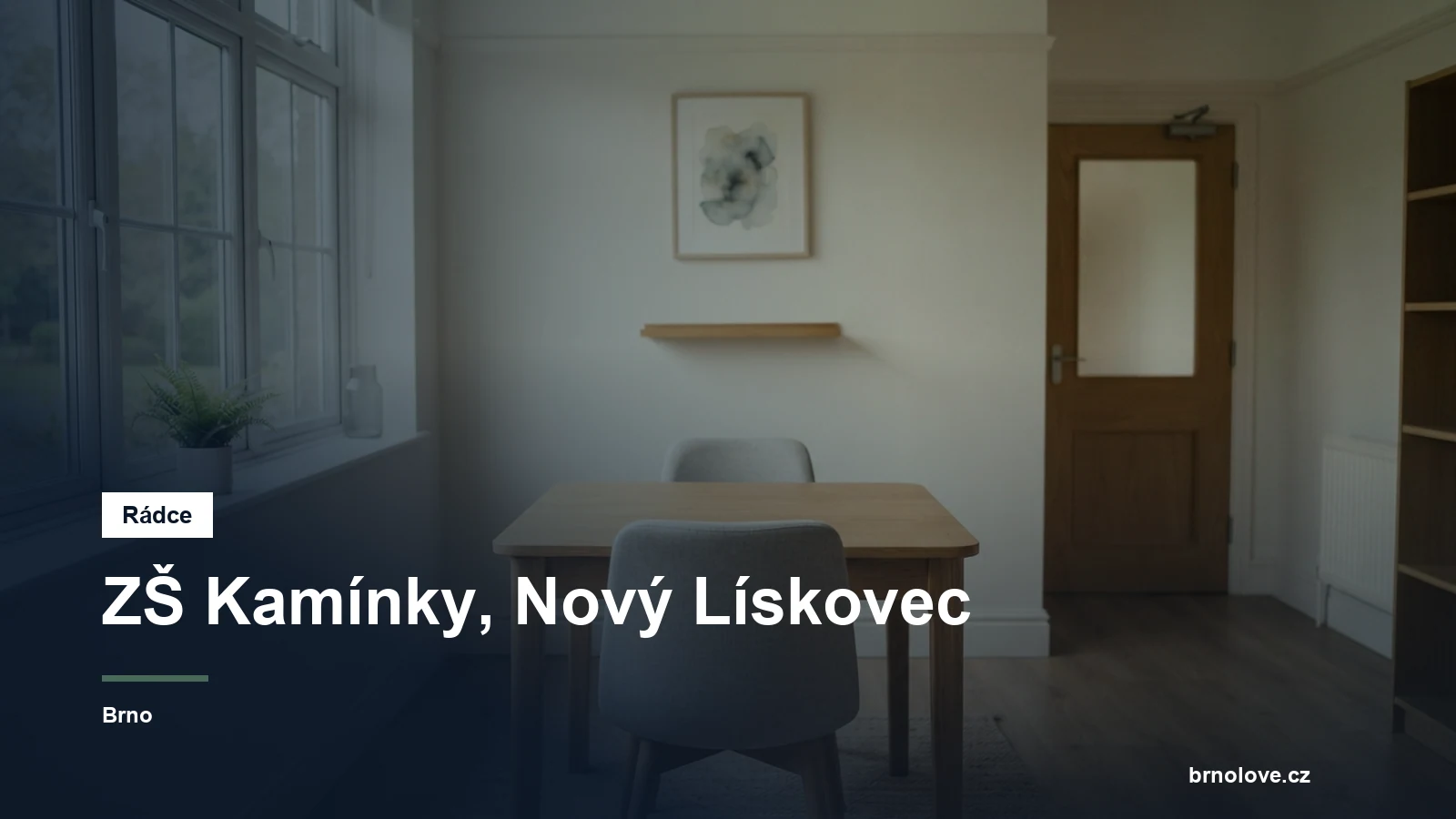 Prázdná pracovna poradenského pracoviště