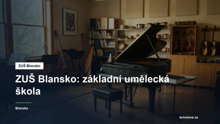 Hudební nástroje v učebně umělecké školy