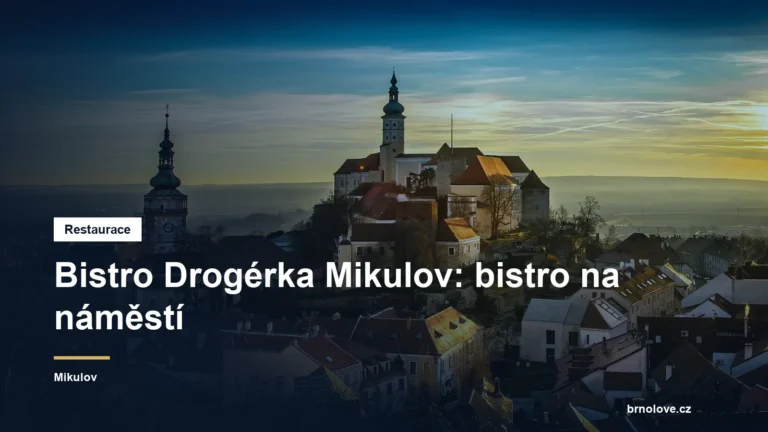 Bistro Drogérka Mikulov: bistro na náměstí