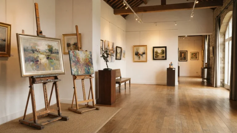 Galerie s obrazy a sochou