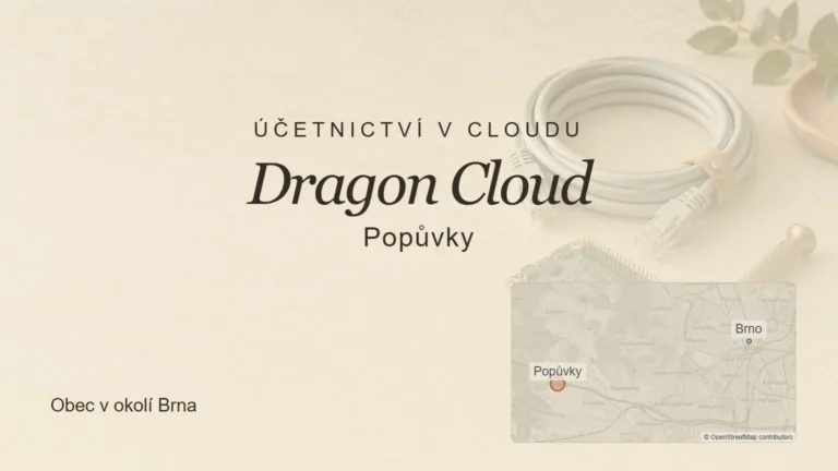 Účetnictví v cloudu Dragon Cloud, Popůvky – tematický náhled s orientační mapou obce u Brna