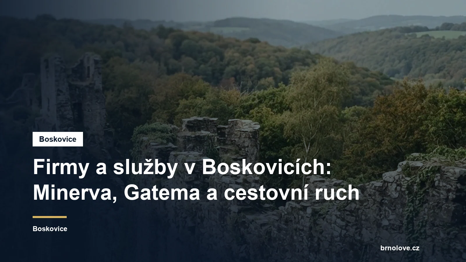 Firmy a služby v Boskovicích: Minerva, Gatema a cestovní ruch