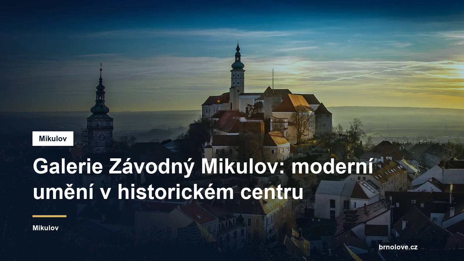 Galerie Závodný Mikulov: moderní umění v historickém centru