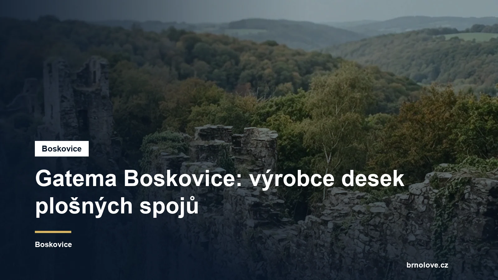 Gatema Boskovice: výrobce desek plošných spojů