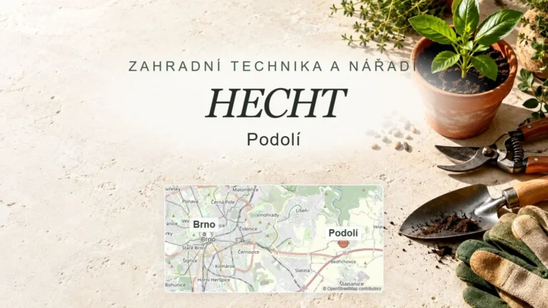 HECHT, Podolí – obecný tematický motiv oboru a orientační mapa obce u Brna