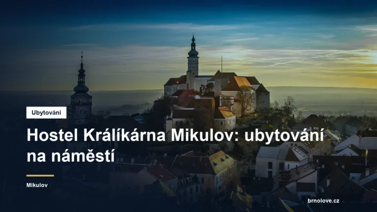 Hostel Králíkárna Mikulov: ubytování na náměstí
