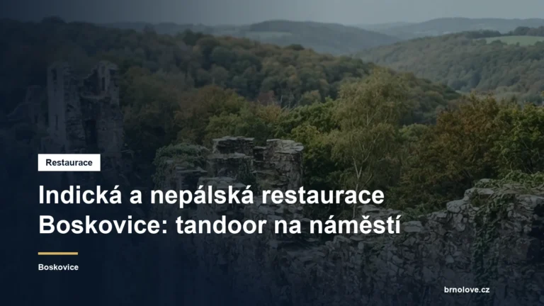 Indická a nepálská restaurace Boskovice: tandoor na náměstí
