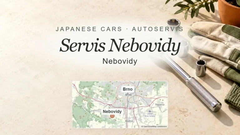 Servis Nebovidy, Nebovidy – obecný tematický motiv oboru a orientační mapa obce u Brna