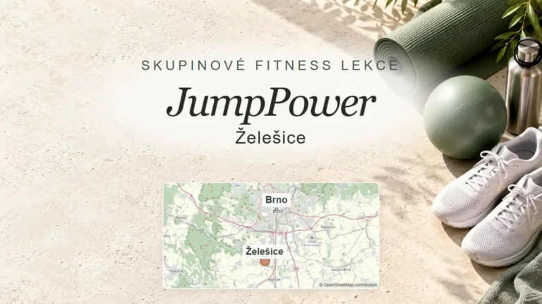 JumpPower, Želešice – obecný tematický motiv oboru a orientační mapa obce u Brna