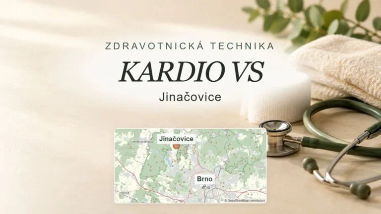KARDIO VS, Jinačovice – obecný tematický motiv oboru a orientační mapa obce u Brna