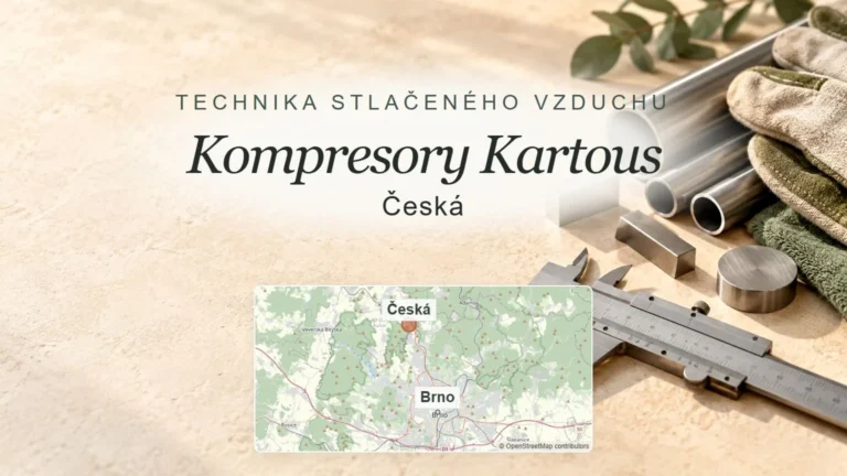 Kompresory Kartous, Česká – obecný tematický motiv oboru a orientační mapa obce u Brna