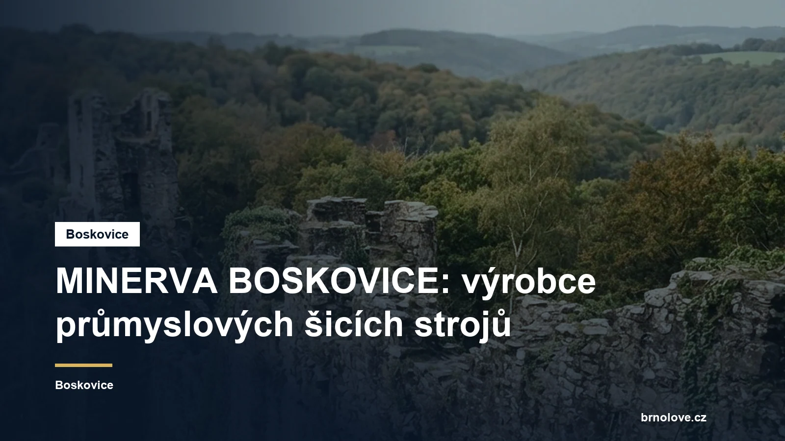 MINERVA BOSKOVICE: výrobce průmyslových šicích strojů