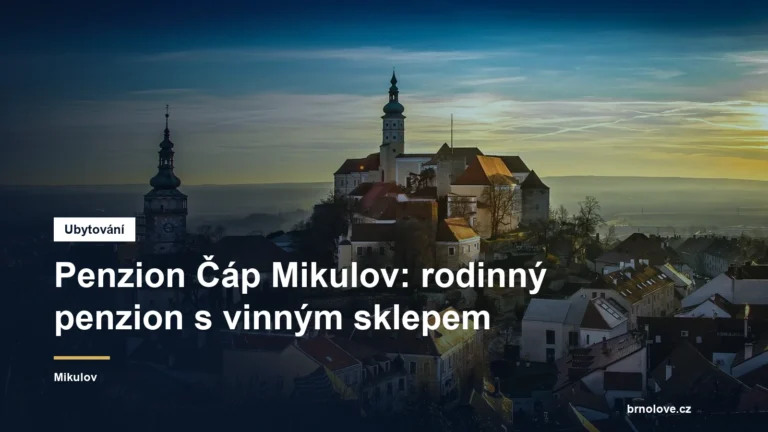 Penzion Čáp Mikulov: rodinný penzion s vinným sklepem