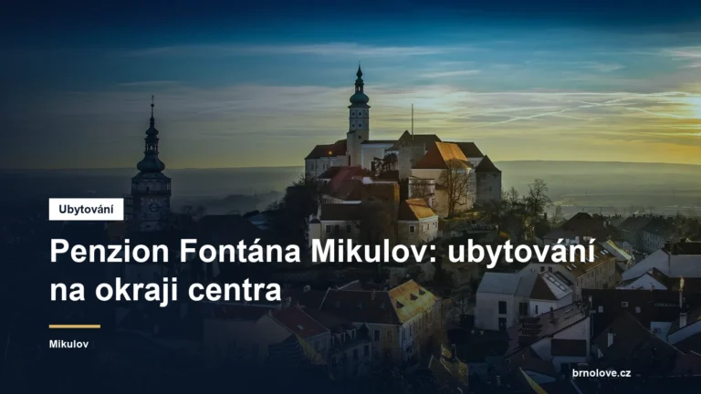 Penzion Fontána Mikulov: ubytování na okraji centra