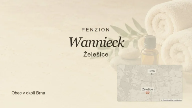 Penzion Wannieck, Želešice – tematický náhled s orientační mapou obce u Brna