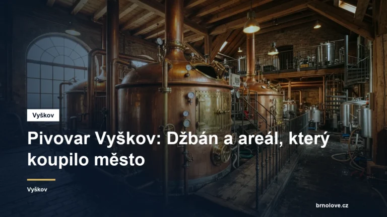 Pivovar Vyškov: Džbán a areál, který koupilo město