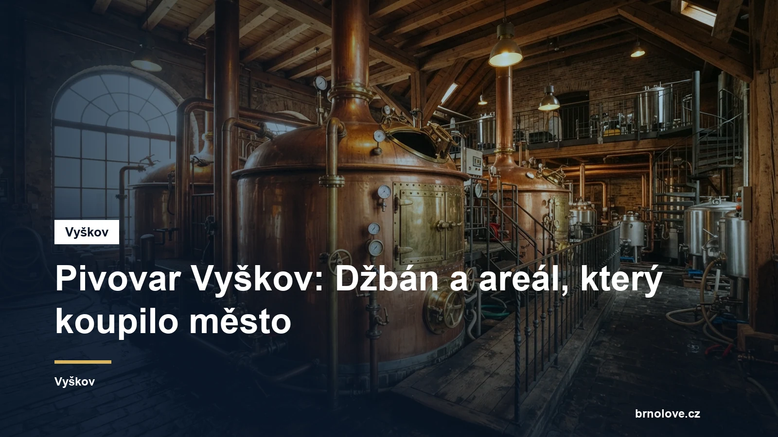 Pivovar Vyškov: Džbán a areál, který koupilo město