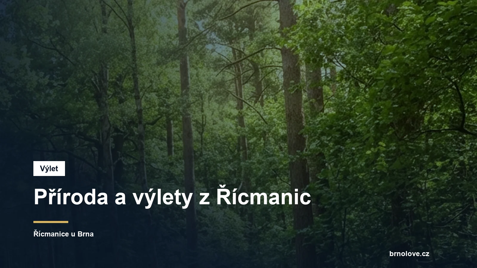 Příroda a výlety z Řícmanic