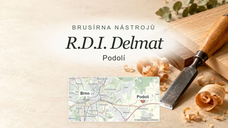 Brusírna nástrojů R.D.I. Delmat, Podolí – tematický náhled s orientační mapou obce u Brna