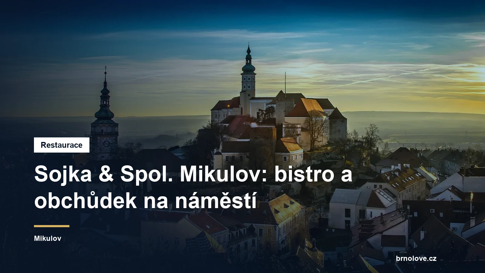 Sojka & Spol. Mikulov: bistro a obchůdek na náměstí