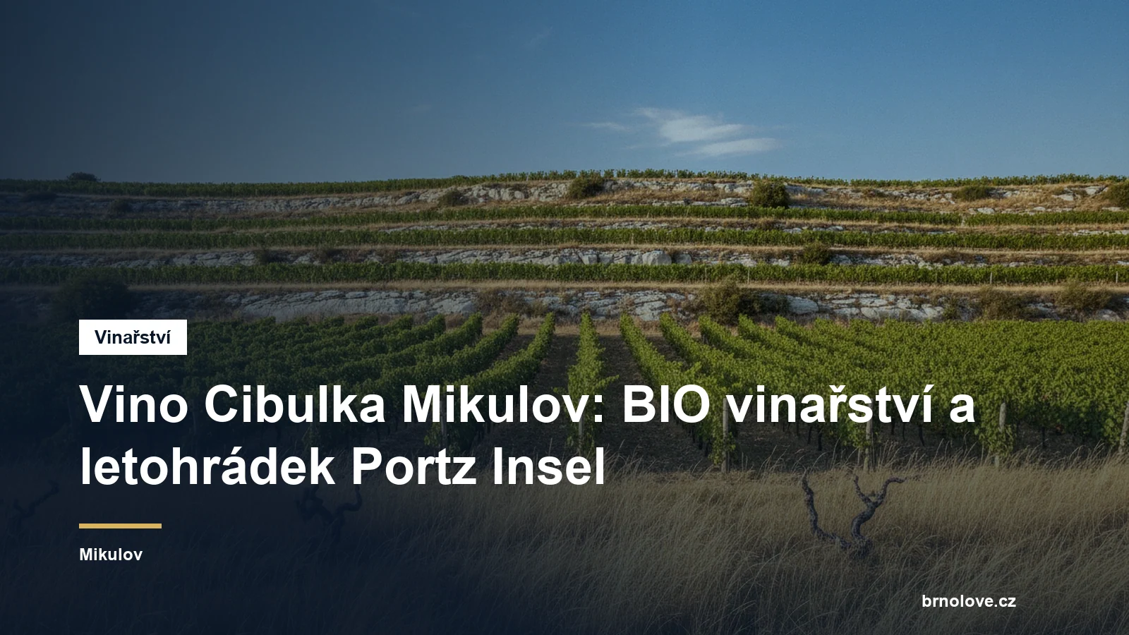 Vino Cibulka Mikulov: BIO vinařství a letohrádek Portz Insel