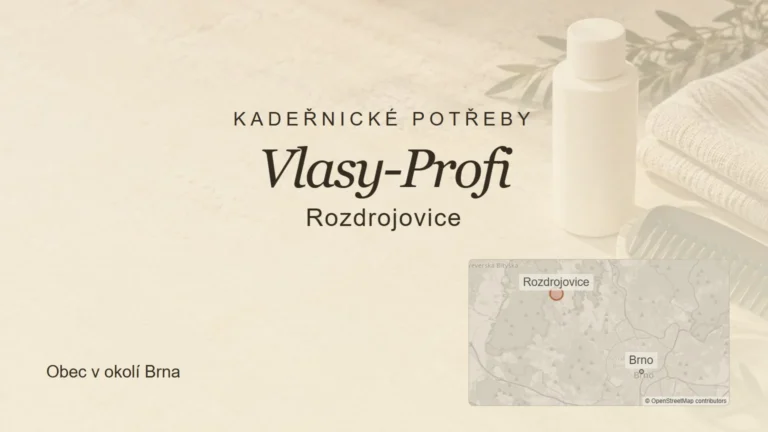 Kadeřnické potřeby Vlasy-Profi, Rozdrojovice – tematický náhled s orientační mapou obce u Brna