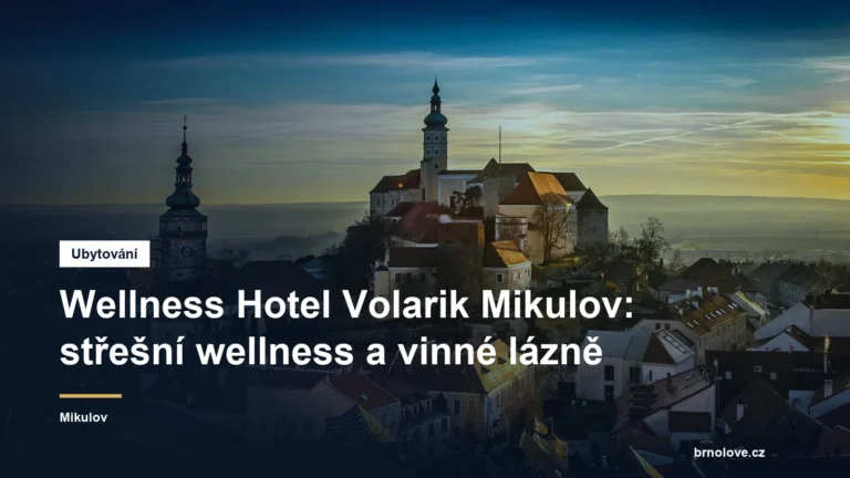 Wellness Hotel Volarik Mikulov: střešní wellness a vinné lázně