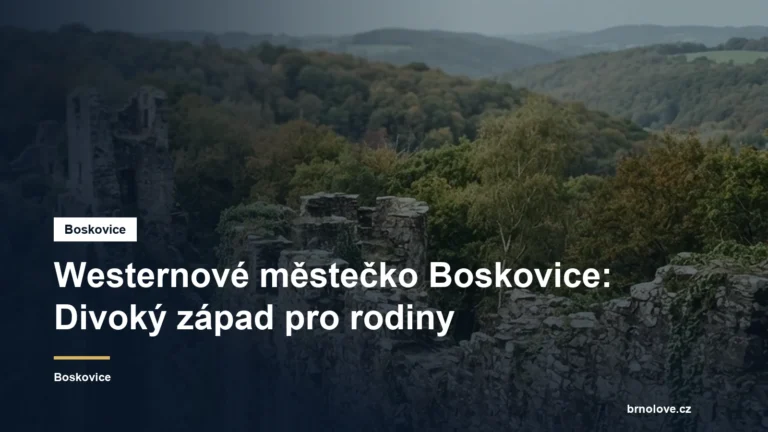 Westernové městečko Boskovice: Divoký západ pro rodiny