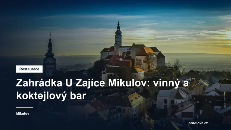 Zahrádka U Zajíce Mikulov: vinný a koktejlový bar